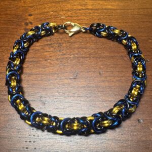 Byzantine black, blue, gold